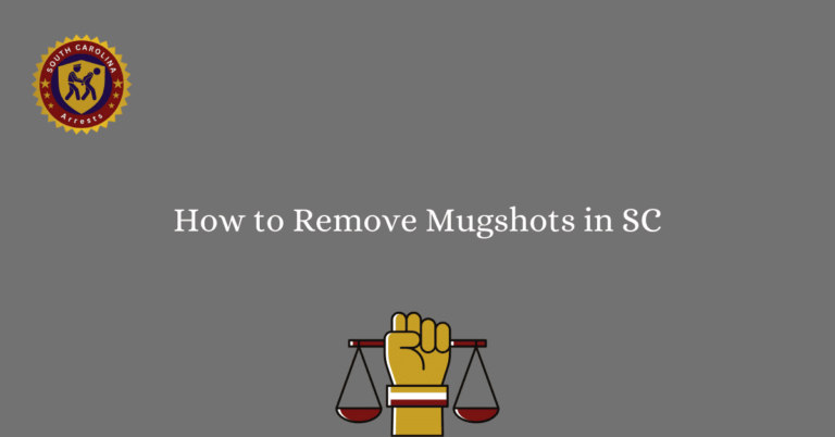 How to Remove Mugshots in SC